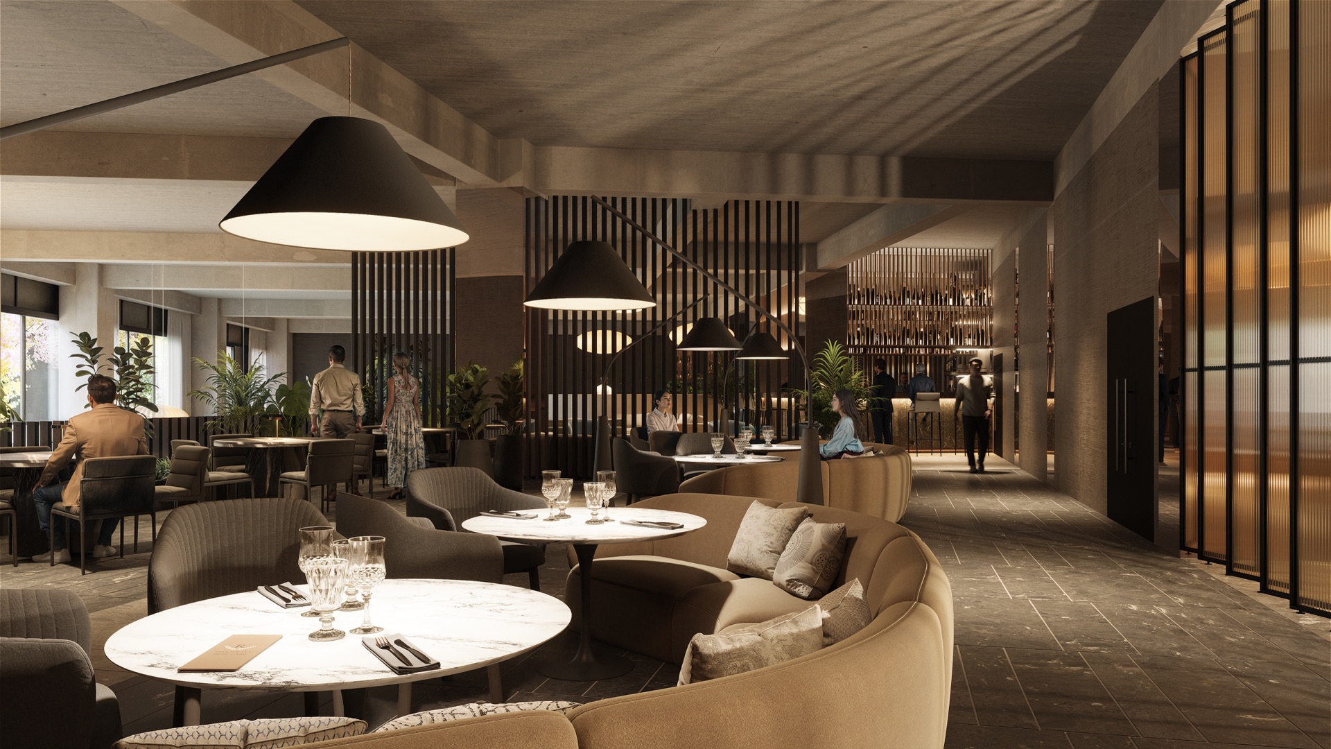 An intimate setting for evening dining